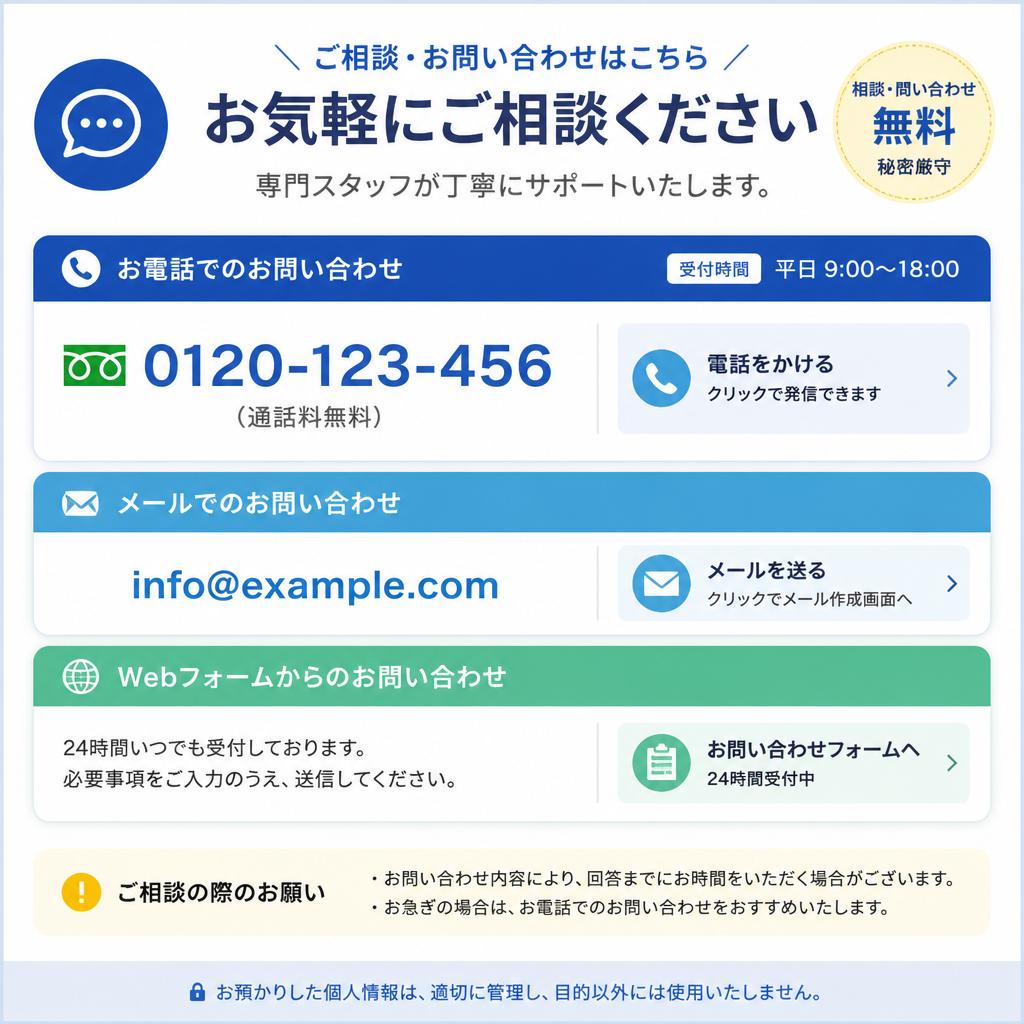 お問い合わせ・相談窓口
